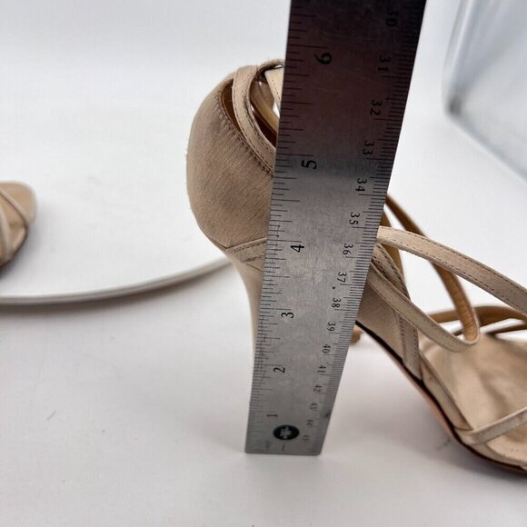 Valentino Garavani Women Size EU 36 US 6 Cream Leather Strappy Pump Heels - Picture 13 of 14